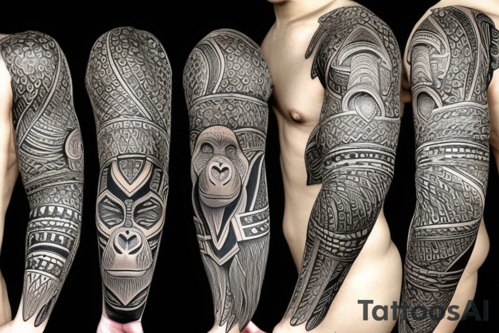 Gorilla tattoo idea