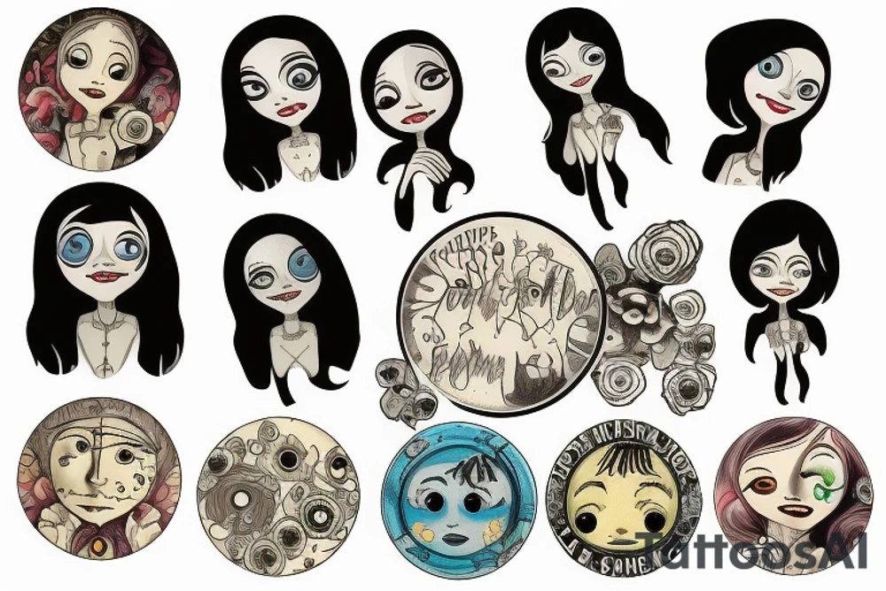 Coraline Button tattoo idea