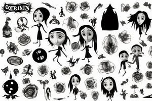 Coraline movie tattoo idea