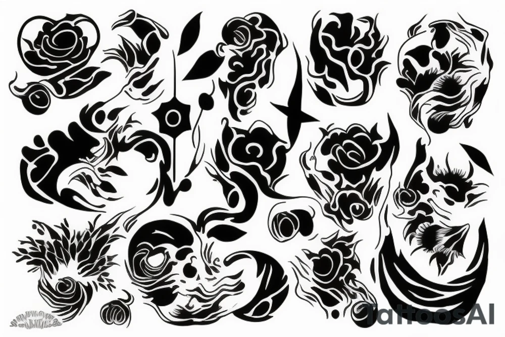 Oriental tattoo idea