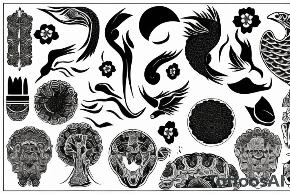 Oriental tattoo idea
