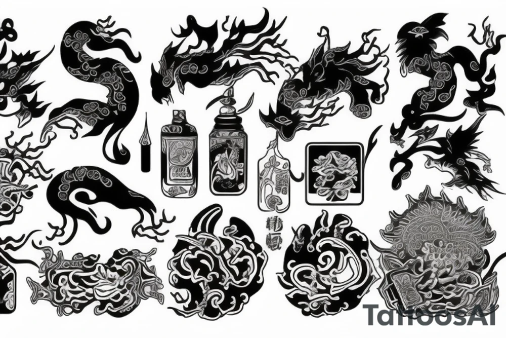 Oriental tattoo idea