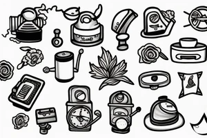 tiny spaceheater tattoo idea