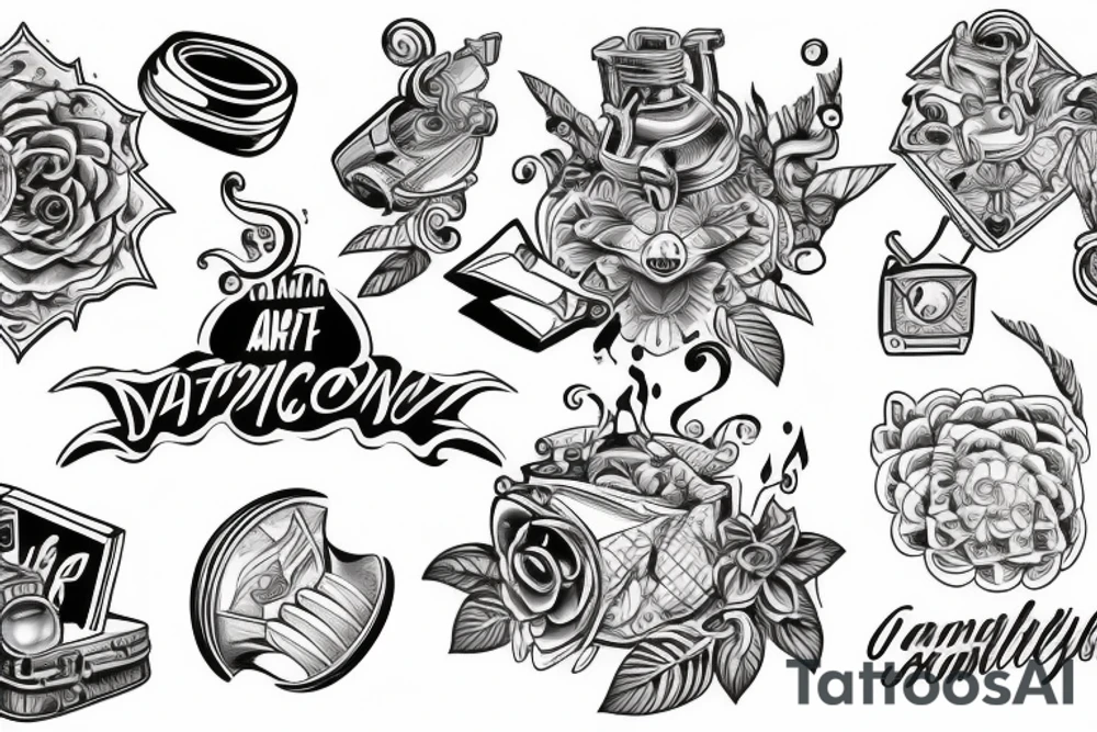 heated air conditioning tattoo idea