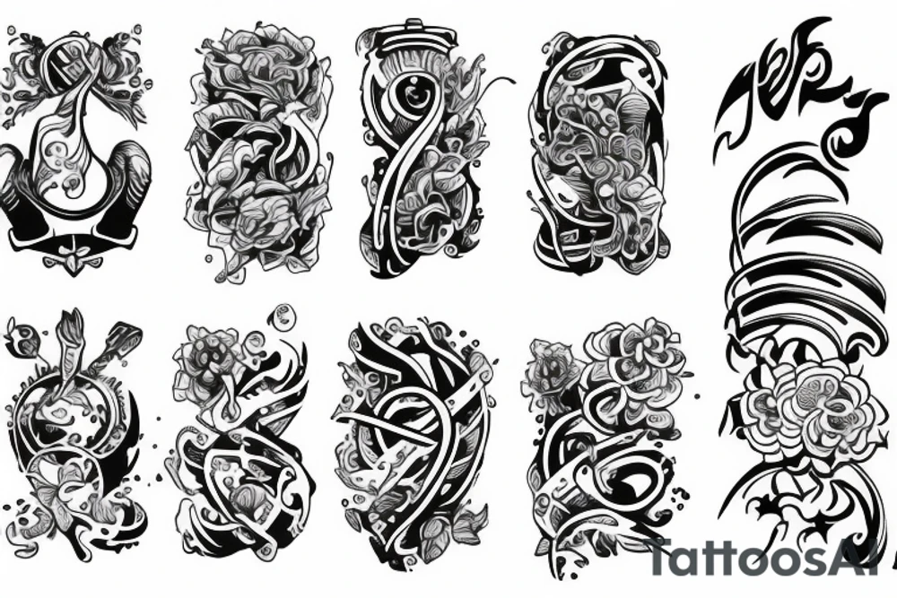 heated air conditioning tattoo idea