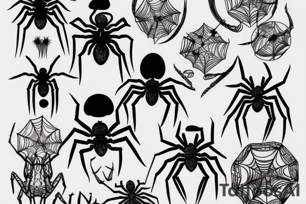 Spider tattoo idea