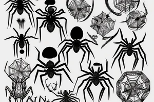 Spider tattoo idea