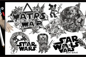 combination of zelda, star wars, banjo kazooie, anaesthesia, linkin park tattoo idea