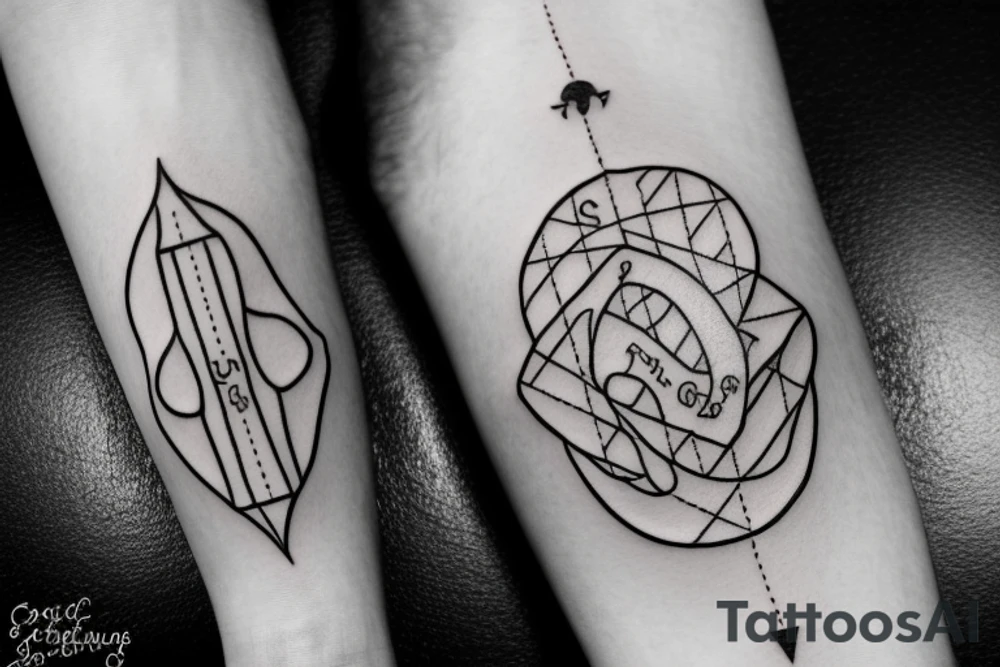 Nautical gps coordinates from wedding tattoo idea