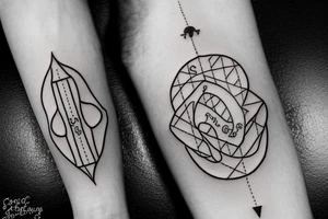 Nautical gps coordinates from wedding tattoo idea