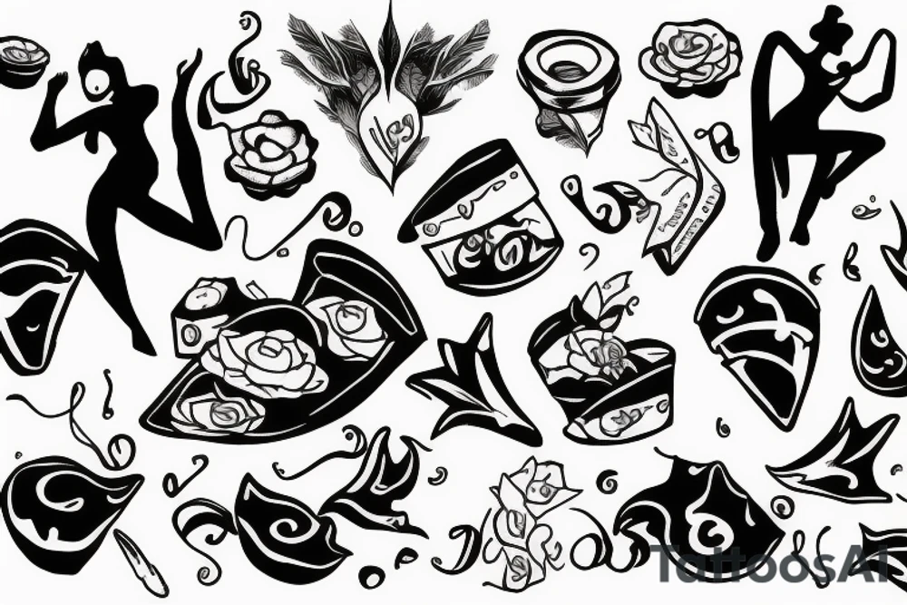 Dancing nacho tattoo idea