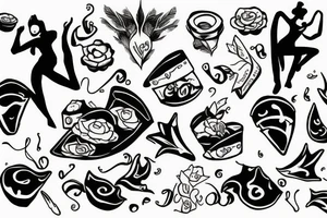 Dancing nacho tattoo idea