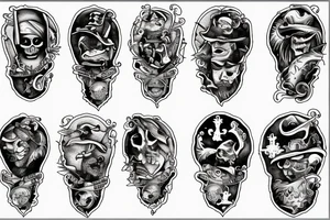 Old pirate map of the of Puerto Rico tattoo idea
