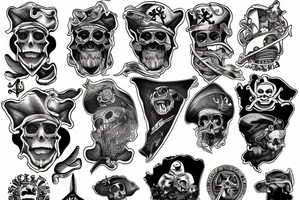 Old pirate map of Puerto Rico tattoo idea