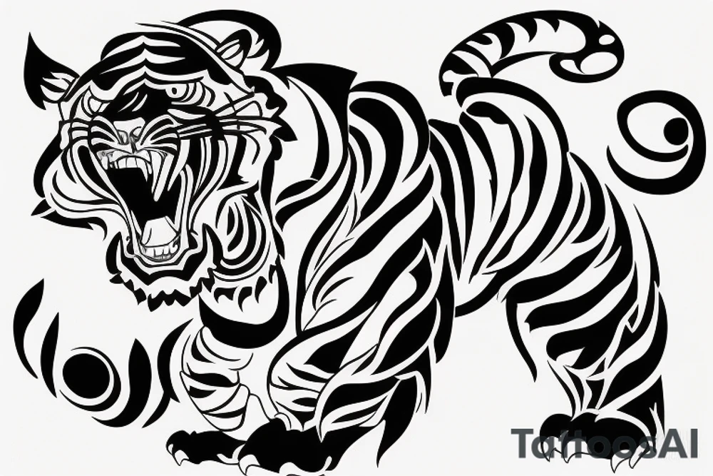barong tiger tattoo idea