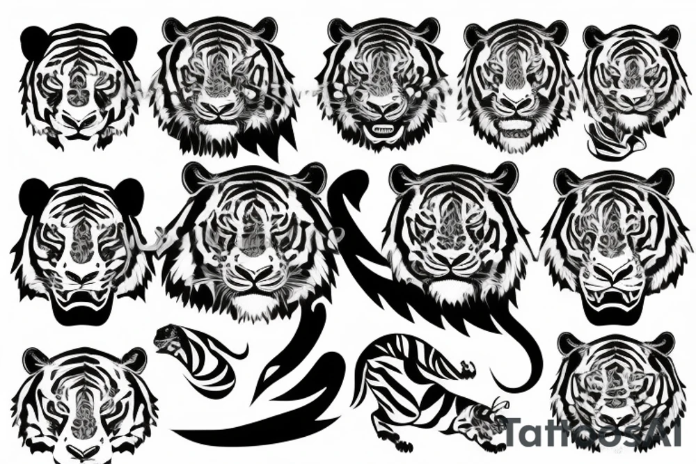 barong tiger tattoo idea