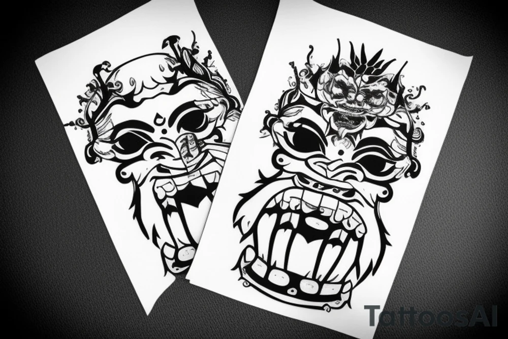 barong tattoo idea