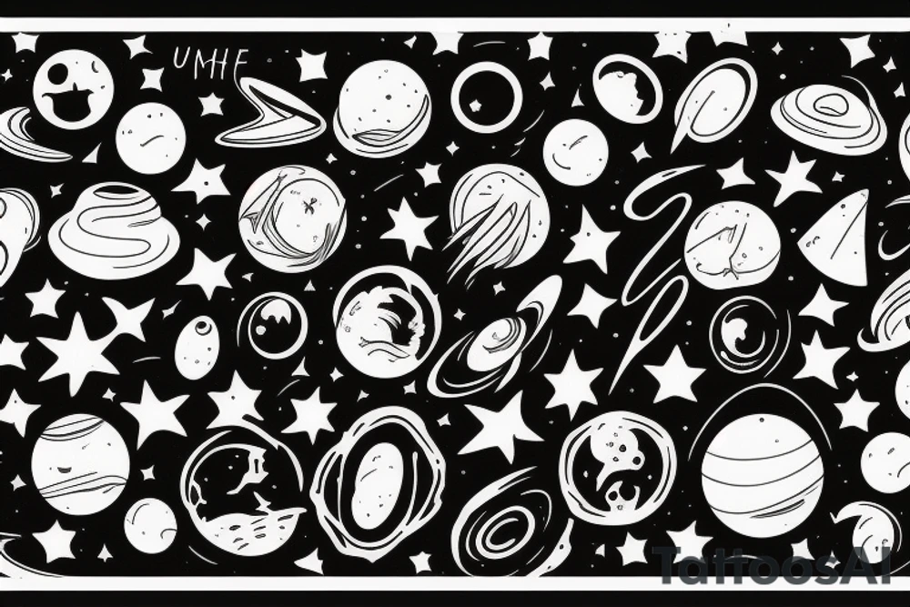 that the universe was made, just to be seen by my eyes tattoo idea