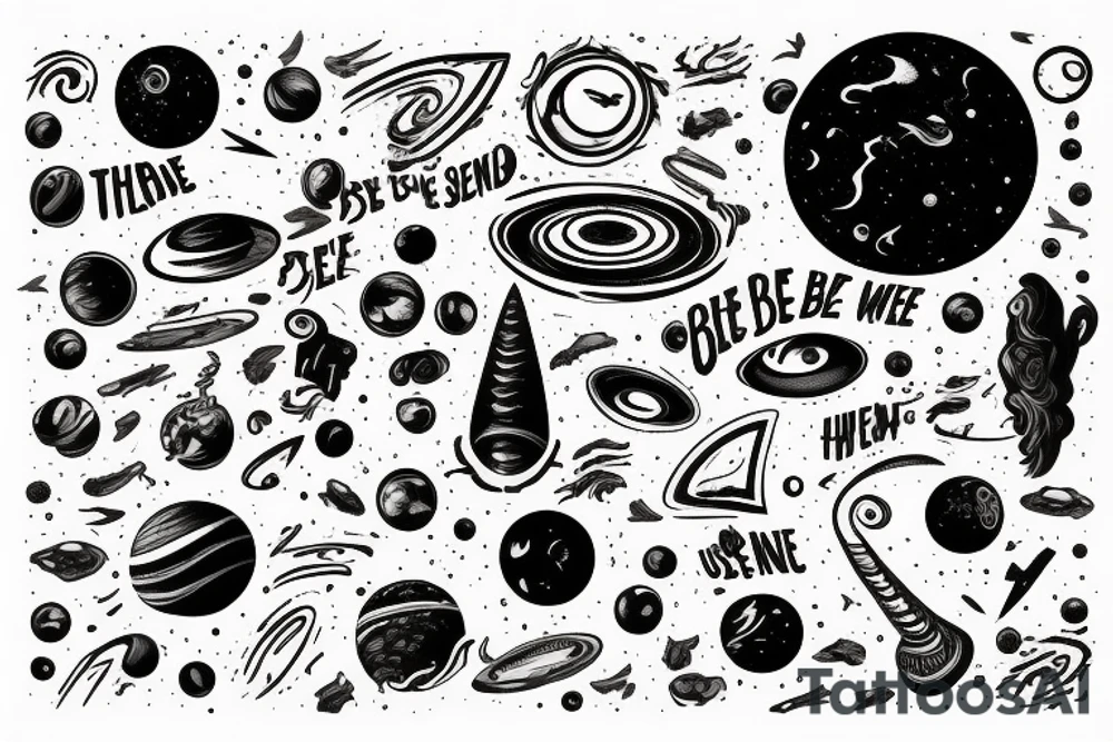 that the universe was made, just to be seen by my eyes tattoo idea