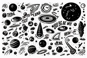that the universe was made, just to be seen by my eyes tattoo idea
