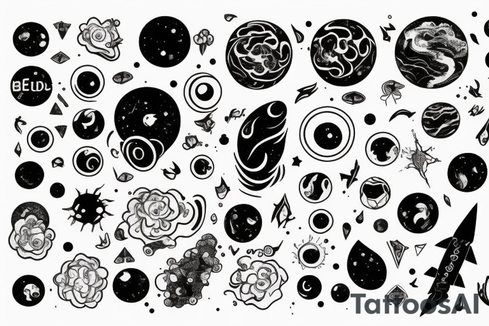 that the universe was made, just to be seen by my eyes tattoo idea