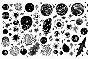 that the universe was made, just to be seen by my eyes tattoo idea