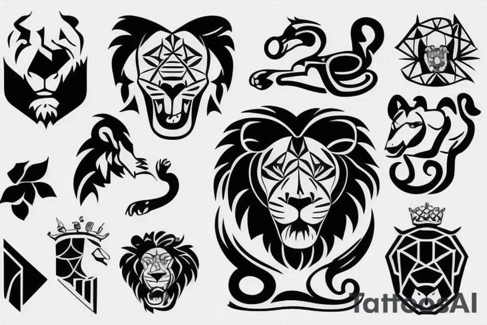 The lion from Chelsea football club logo tattoo idea