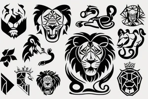 The lion from Chelsea football club logo tattoo idea