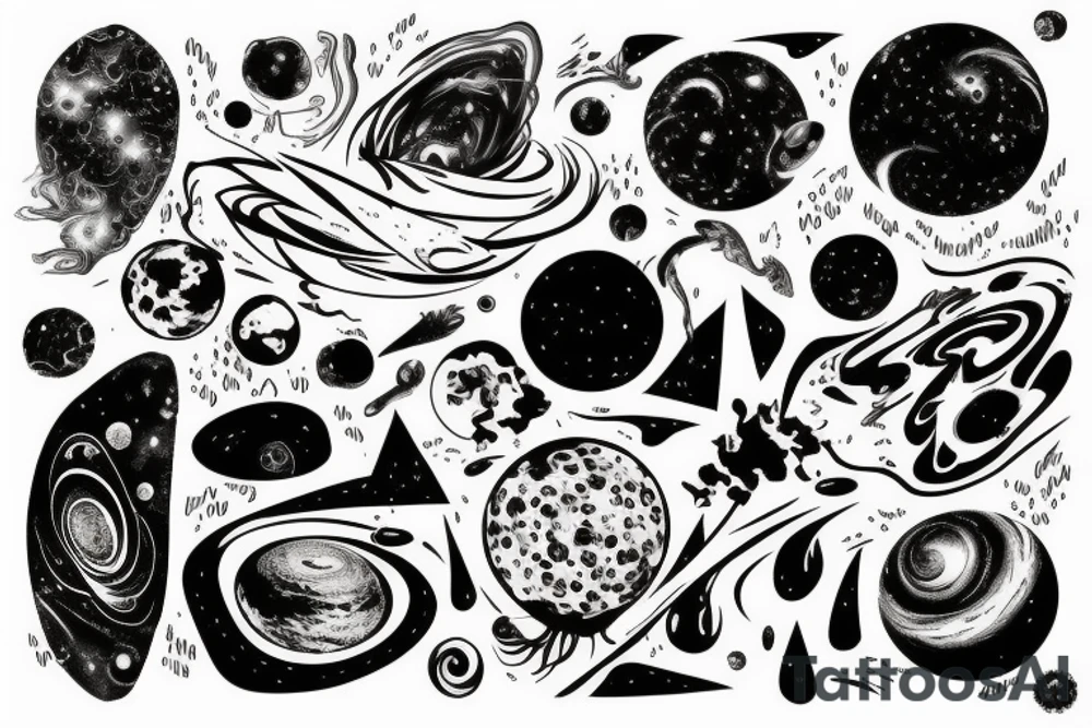 the universe was made, just to be seen by my eyes tattoo idea
