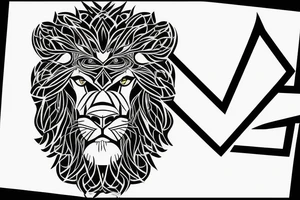 The lion from Chelsea football club logo for a leg sleeve tattoo tattoo idea