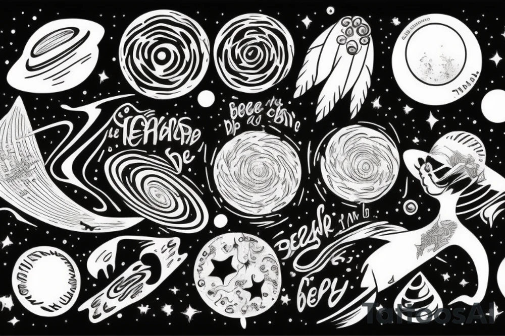 the universe was made, just to be seen by my eyes tattoo idea