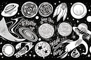 the universe was made, just to be seen by my eyes tattoo idea