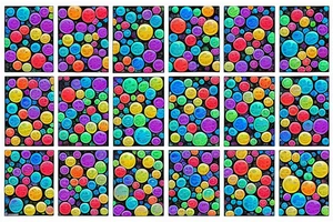multicolor bubble KBRK tattoo idea