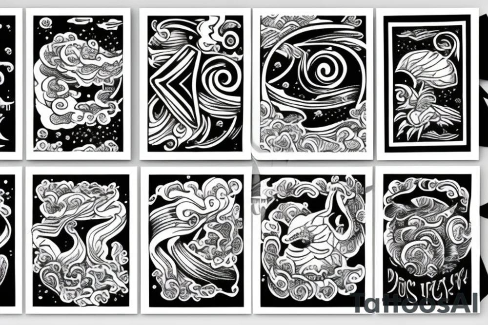 Ocean in the sky tattoo idea