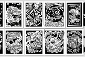 Ocean in the sky tattoo idea