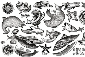 Ocean in the sky tattoo idea