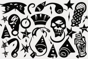 partying tattoo idea