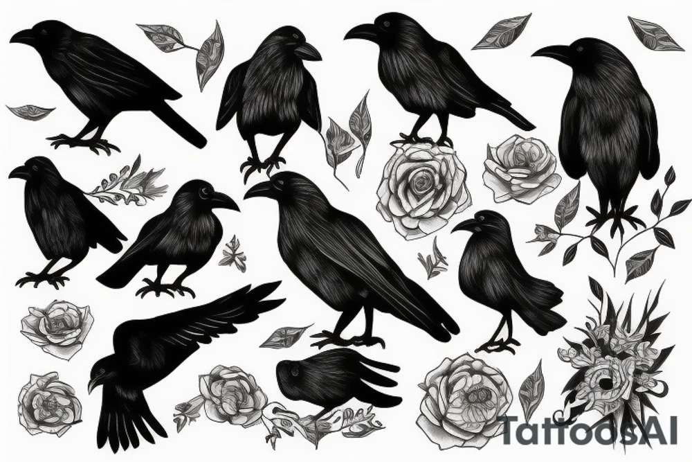 Crow tattoo idea