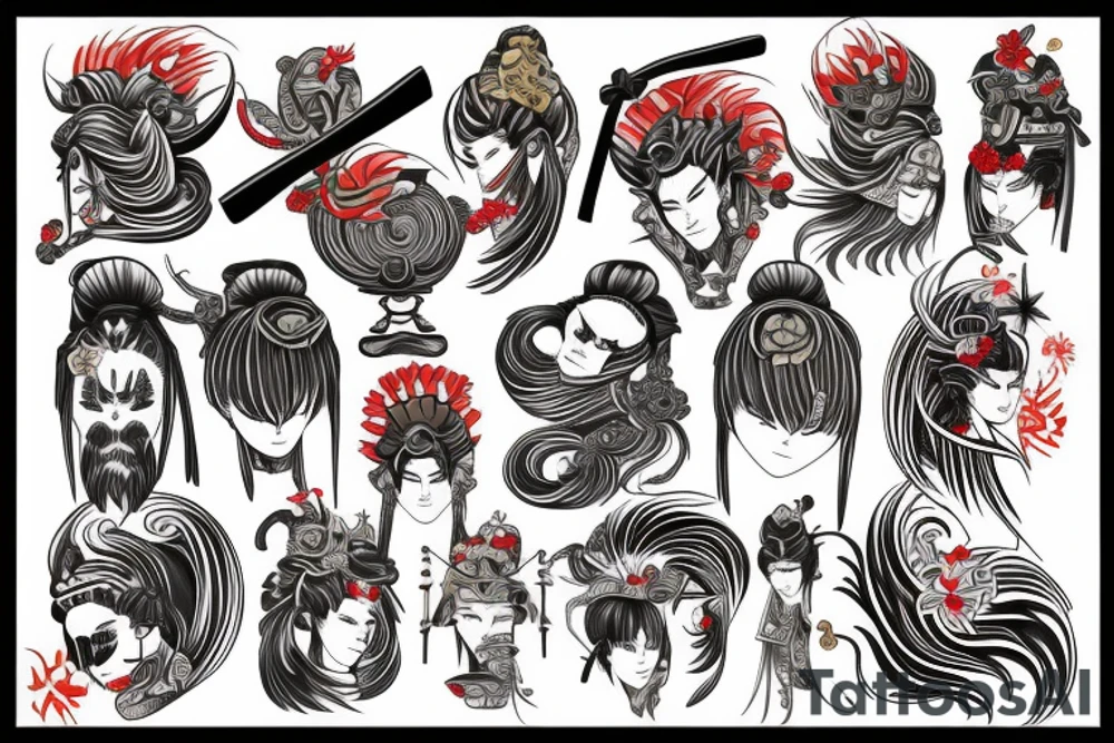 Samurai virgo tattoo idea