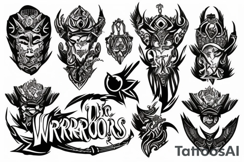 wording related to the warrior tattoo idea