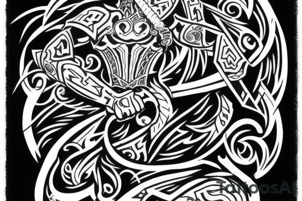 wording related to the warrior tattoo idea