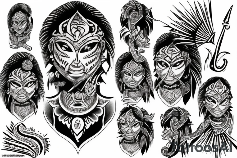 warrior in sri lanka tattoo idea