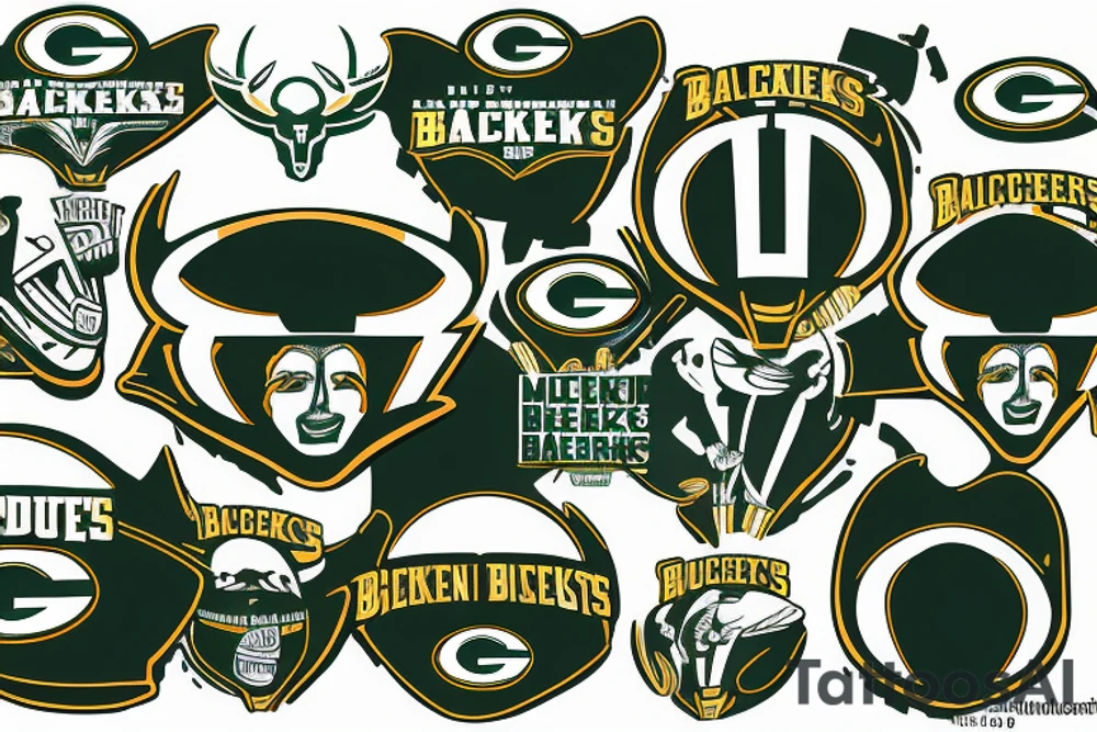 Green Bay Packers Milwaukee Bucks Milwaukee Brewers tattoo idea