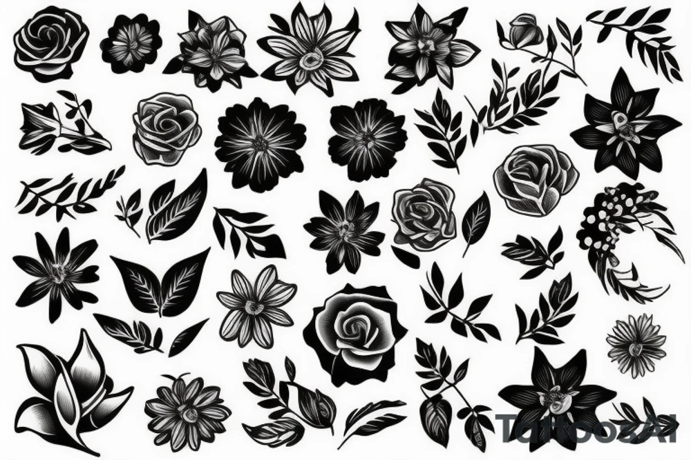 With no rain there are no flowers tattoo idea