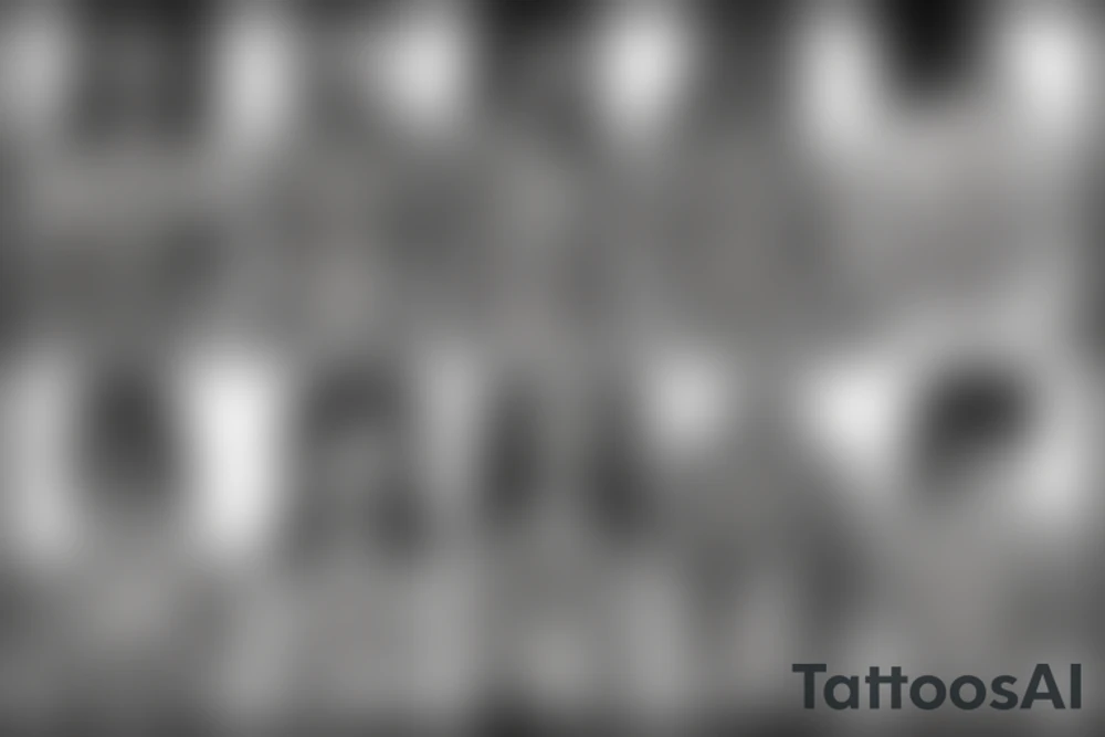 Spine with rods tattoo idea