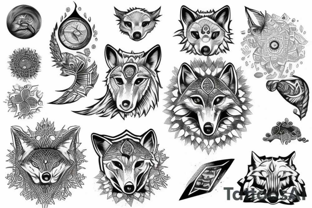 Water 
Knowledge 
Wise
Wolf
Law of attraction 
Energy tattoo idea