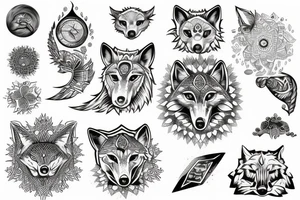 Water 
Knowledge 
Wise
Wolf
Law of attraction 
Energy tattoo idea