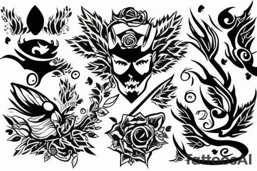 Falling Back tattoo idea