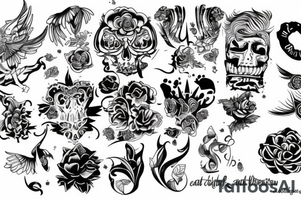 Falling Back tattoo idea