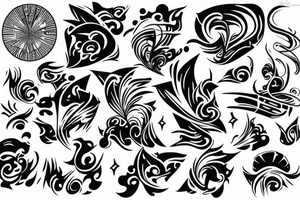Falling Back tattoo idea